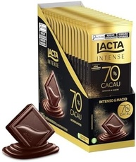 Chocolate 70% Cacau Lacta Intense Caixa com 17 unid de 85g - imagem 1