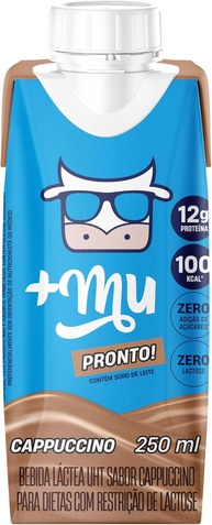 +Mu Bebida Proteica Láctea UHT Sabor Cappuccino - 250 mL - imagem 1