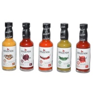 Kit 5 Molhos De Pimenta Sem Glúten Sem Lactose Sabores Jalapeño Malagueta Bode Com Pequi Trindad Scorpion Carolina Reaper D’Fazenda - imagem 1