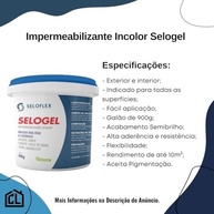 Resina Impermeabilizante Incolor Laje Telhado Piso Cimento Concreto Cerâmica Madeira Parede Selogel 900g Seloflex - imagem 3