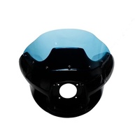 Para-brisa PMMA Light Lake Blue POWERAJAMES para Harley Davidson Dyna, Softail, Road King - Estilo FXRT/FXRP - imagem 3