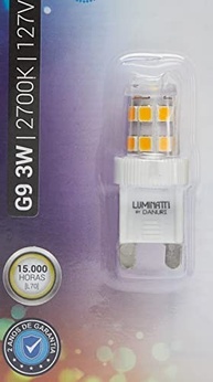 Lâmpada G9 LED 3W 2700K 127V Branca - Luminosidade Aconchegante - imagem 4