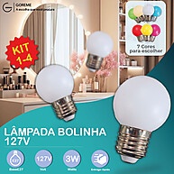 Lâmpada Bolinha LED: 7 Cores para sua Decoração! - imagem 1