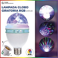 Lâmpada Giratória RGB – A Bola Mágica de Luz para Festas - imagem 1