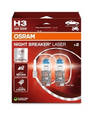 Lâmpada H3 Osram Night Breaker Laser: Ilumine Seu Caminho com 150% Mais Brilho! - imagem 3