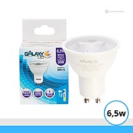 Lâmpada LED Dicroica MR16 GU10 6,5W 6500K Branco Frio Galaxy - imagem 1