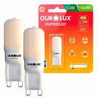Lâmpada LED G9 2,5W Amarela: Ilumine com Economia! - imagem 1