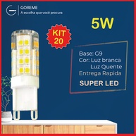 Lâmpada LED G9 5W: Kit 20 pçs – Decore com Luz! - imagem 1