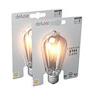 Lâmpada LED ST64 Vintage 9W Branco Quente Kit c/ 2 - imagem 1
