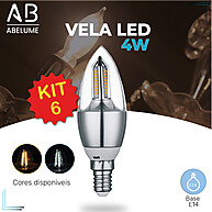Lâmpada LED Vela E14: Ilumine com Economia! - imagem 1