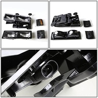Kit Faróis DNA MOTORING Preto/Âmbar para Chevy C/K Suburban 94-99 + Lâmpadas - imagem 5