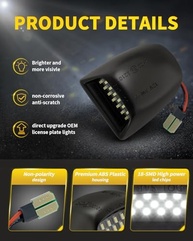 Kit 4 Lâmpadas LED Placa Antline 6000K Branco para Chevy Silverado, Tahoe, GMC Sierra e Yukon - imagem 3