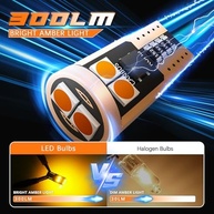 194 Lâmpadas LED T10 W5W Âmbar: Iluminação Superior e Durável para Seu Veículo - imagem 3