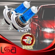 Lâmpadas Super Brancas H4 + T10: Ilumine Seu Carro! - imagem 1
