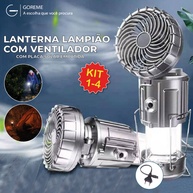 Lampião Solar 3 em 1: Iluminação, Ventilação e Energia! - imagem 1