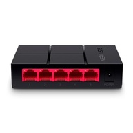 MERCUSYS MS105G - Switch Gigabit RJ45 de 5 portas, Ethernet LAN 10/100/1000 Mbps, Plug and Play, Switch de mesa, casa e escritório, pequeno, caixa de plástico - imagem 1