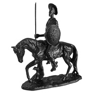 Estátua Dom Quixote de La Mancha com Cavalo e Lança 27cm em Resina Premium (Preto) - imagem 5