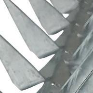 Lança para Muro Galvanizada Dupla Base V 1 Metro: Proteção Durável e Eficaz - imagem 1