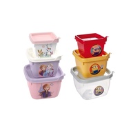 Kit 2 Potinhos Porta Lanche Infantil Frutinha - Amarelo e Lilás | Marmita Divertida para Crianças - imagem 1