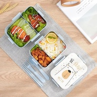 Lancheira Infantil BPA Free com Talheres e Divisórias – Segura, Sustentável e Divertida para Escola! - imagem 4