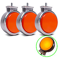 Lanterna Bojuda Foguinho LED: Kit 3 Âmbar 12V/24V - imagem 1