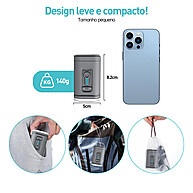 Mini Compressor de Ar Portátil com Lanterna - imagem 1