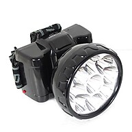 Lanterna de Cabeça 9 LEDs: Ilumine Suas Aventuras! - imagem 1