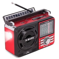 Caixa de Som Retrô Vintage Bluetooth 10W RMS Solar | Rádio FM/AM, MP3, USB, SD e Lanterna - imagem 2