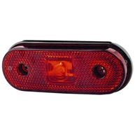 Lanterna Lateral LED Carreta: Iluminação Vermelha 12/24V - imagem 1