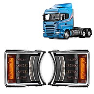 Lanterna Pisca Scania: Full LED Gauer - Ilumine com Segurança! - imagem 1