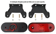 Kit 8 Lanternas LED Vermelhas 12/24V para Carroceria, Baú e Carreta - KLX - imagem 4