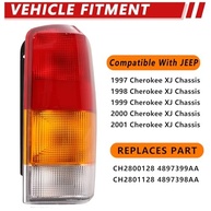 Conjunto de Lanternas Traseiras para Jeep Cherokee XJ 1997-2001 (Vermelho/Fumê/Âmbar) - Peça de Reposição Premium - imagem 5