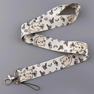 Lanyard Floral Gato: Chaveiro, Celular e Mais! - imagem 1