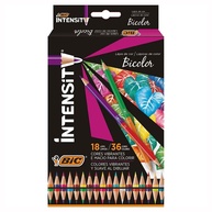 Lápis de Cor BIC Intensity: 36 Cores em 18! - imagem 1