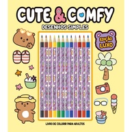 Lápis de Cor Cute & Comfy: Relaxamento e Arte - imagem 1
