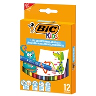 Lápis de Cor Gigante BIC Kids: 12 Cores para Pequenos Artistas! - imagem 1