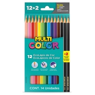 Lápis de Cor Multicolor: 12 Cores para Criar! - imagem 1