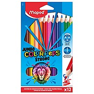 Lápis de Cor Strong Jumbo 12 Cores – Resistente e Ideal para Crianças - imagem 1