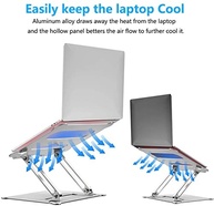 Suporte de Alumínio para Laptop Suturun - Elevador de Multi-Ângulo com Ventilação de Calor para Mac, Notebook, MacBook Pro/Air, Lenovo, Dell e Mais (10-17 Laptop) - imagem 5