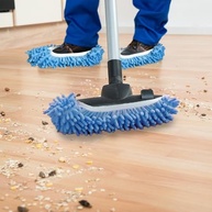 Chinelos de Esfregão Azuis com Almofadas de Microfibra Laváveis - Limpeza Macia e Prática para o Lar - imagem 5