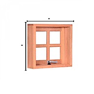 Janela Maxim Ar Quadriculada 60x60cm Esel: Ilumine seu Lar! - imagem 2
