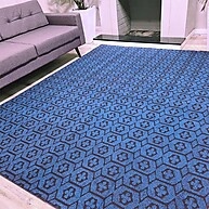 Tapete Geométrico Azul 1,50x2,00: Elegância para seu Lar - imagem 2