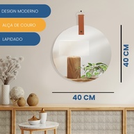 Espelho Circular 40cm: Elegância para seu Lar - imagem 2