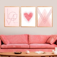 Quadro Decorativo Love Heart: Elegância para Seu Lar - imagem 2