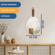 Espelho Gota Lapidado: Elegância para seu Lar - imagem 2