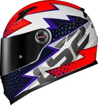 Capacete LS2 FF358 Speedy Roxo Laranja: Segurança e Estilo para Sua Pilotagem - imagem 1