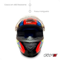 Capacete Fox GTX Laranja Fechado com Óculos Integrado - Segurança e Estilo para Você! - imagem 3