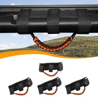 Alças de Suporte Hoolcar Paracord para Jeep Wrangler JK/JL/JT - Preto e Laranja - imagem 1