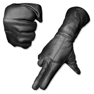Luvas de motocicleta Hugger pretas sem forro, resistentes ao frio/vento, Preto, Extra-Large - imagem 1