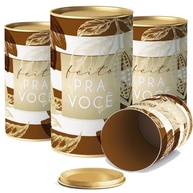 Lata de Páscoa Ombre Marrom 500g: Encante! - imagem 1